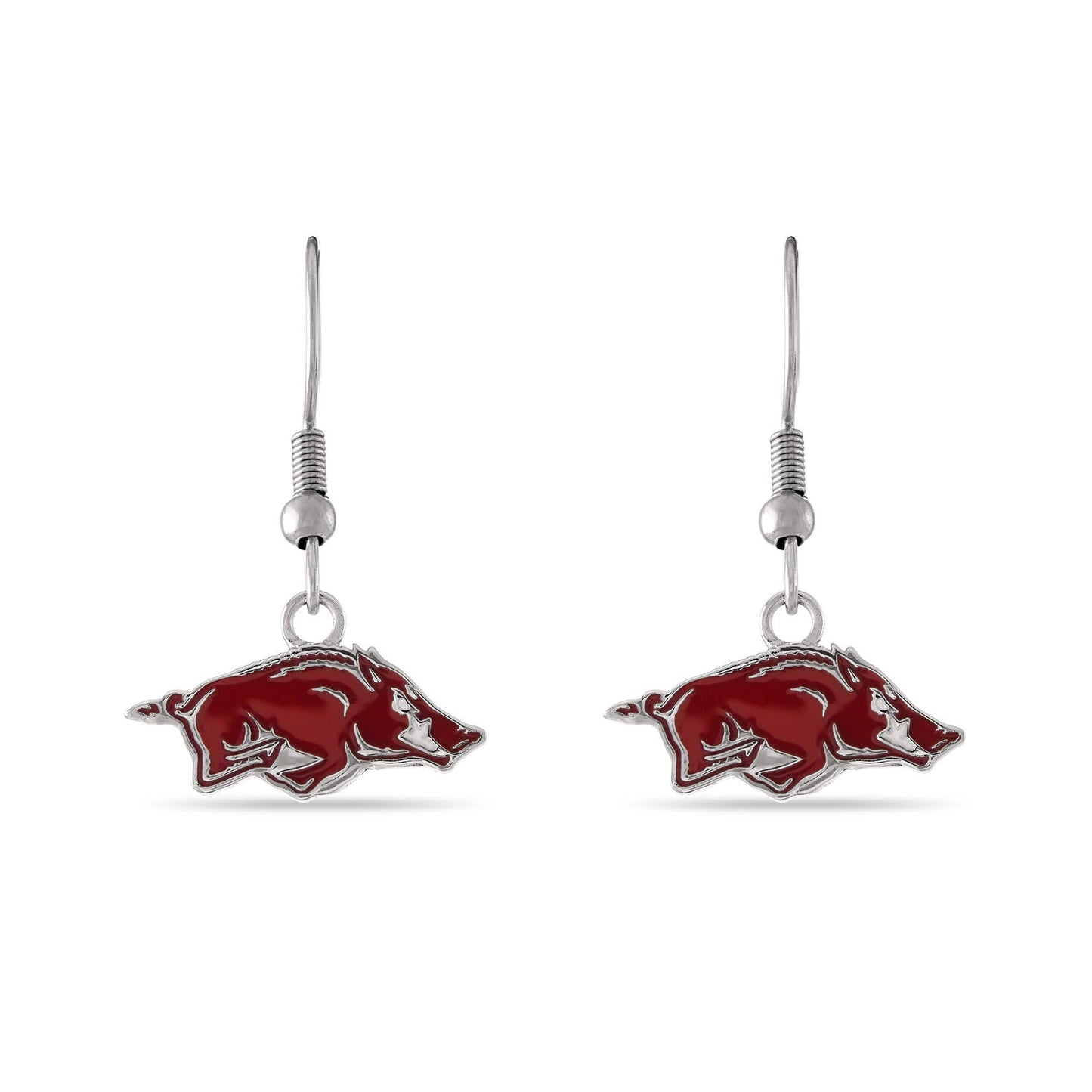 Arkansas Big Red Dangle Earrings