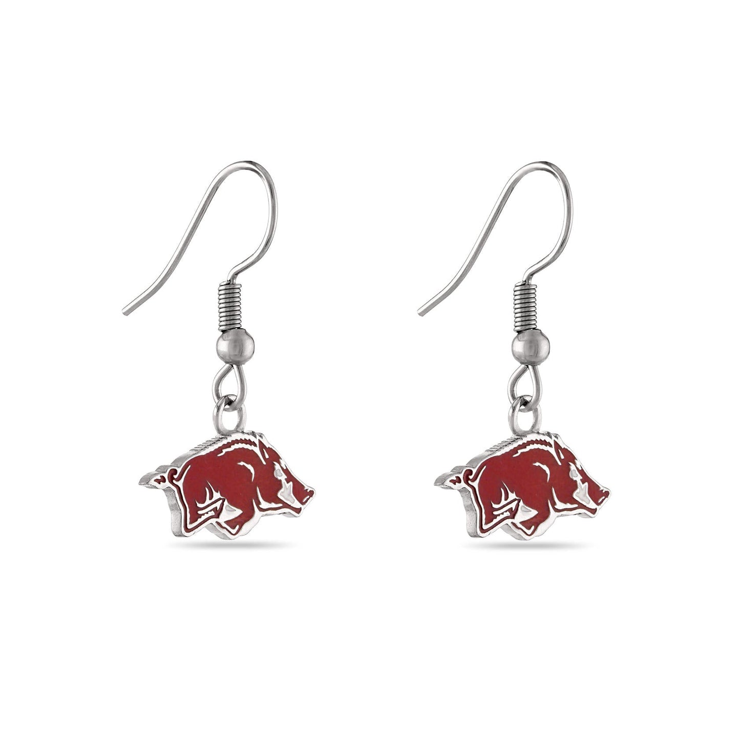 Arkansas Big Red Dangle Earrings