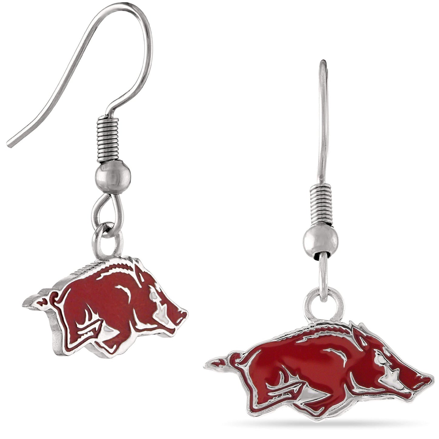 Arkansas Big Red Dangle Earrings