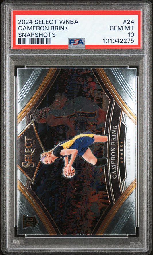 Graded 2024 Panini Select WNBA Cameron Brink #24 Snapshots Rookie RC Basketball Card PSA 10 Gem Mint