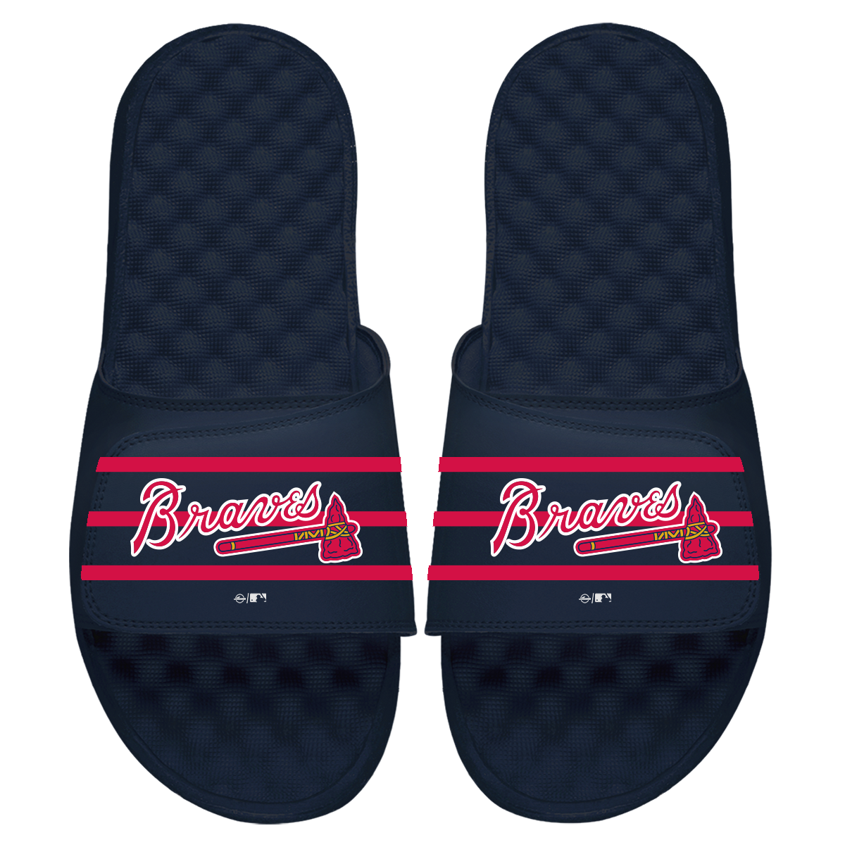 Atlanta Braves Stripes Slides