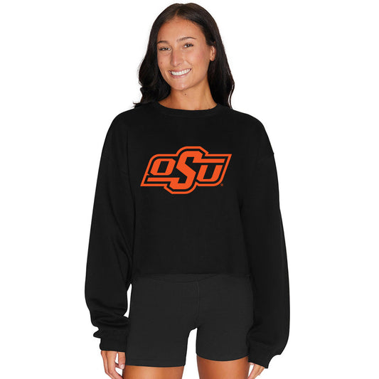 Oklahoma State Black Crewneck