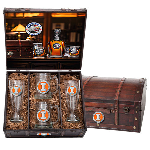 University of Illinois Beer Chest Set