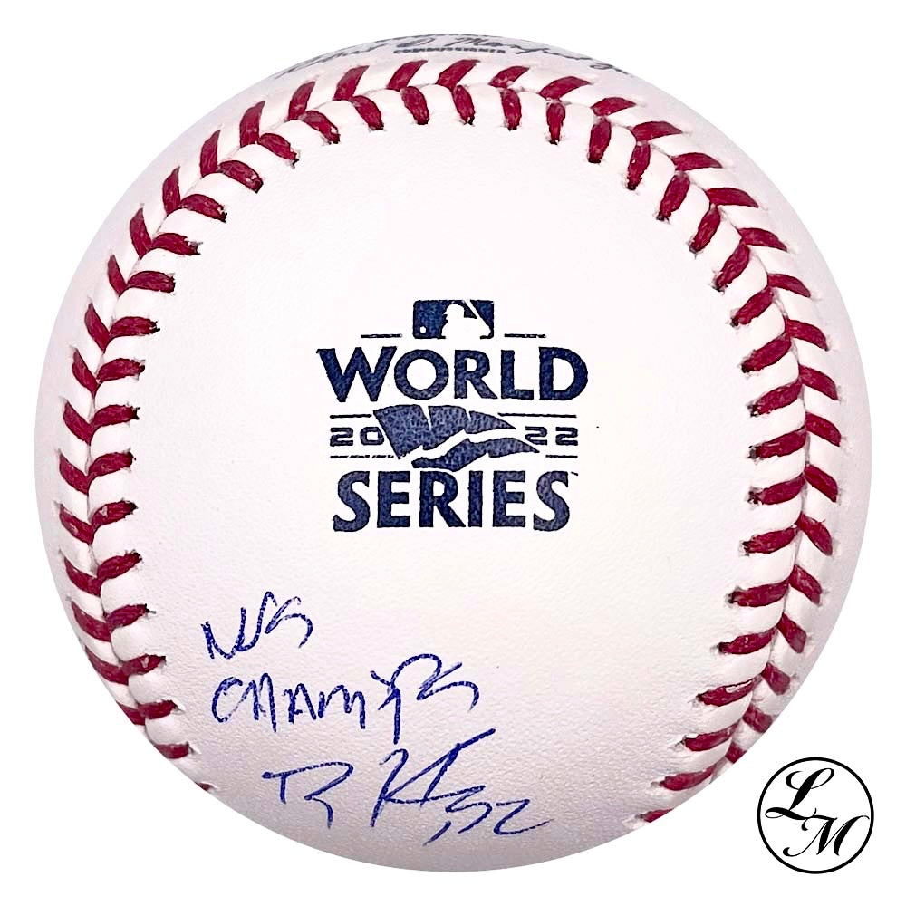 Bryan Abreu Houston Astros Autographed 2022 World Series Baseball JSA COA