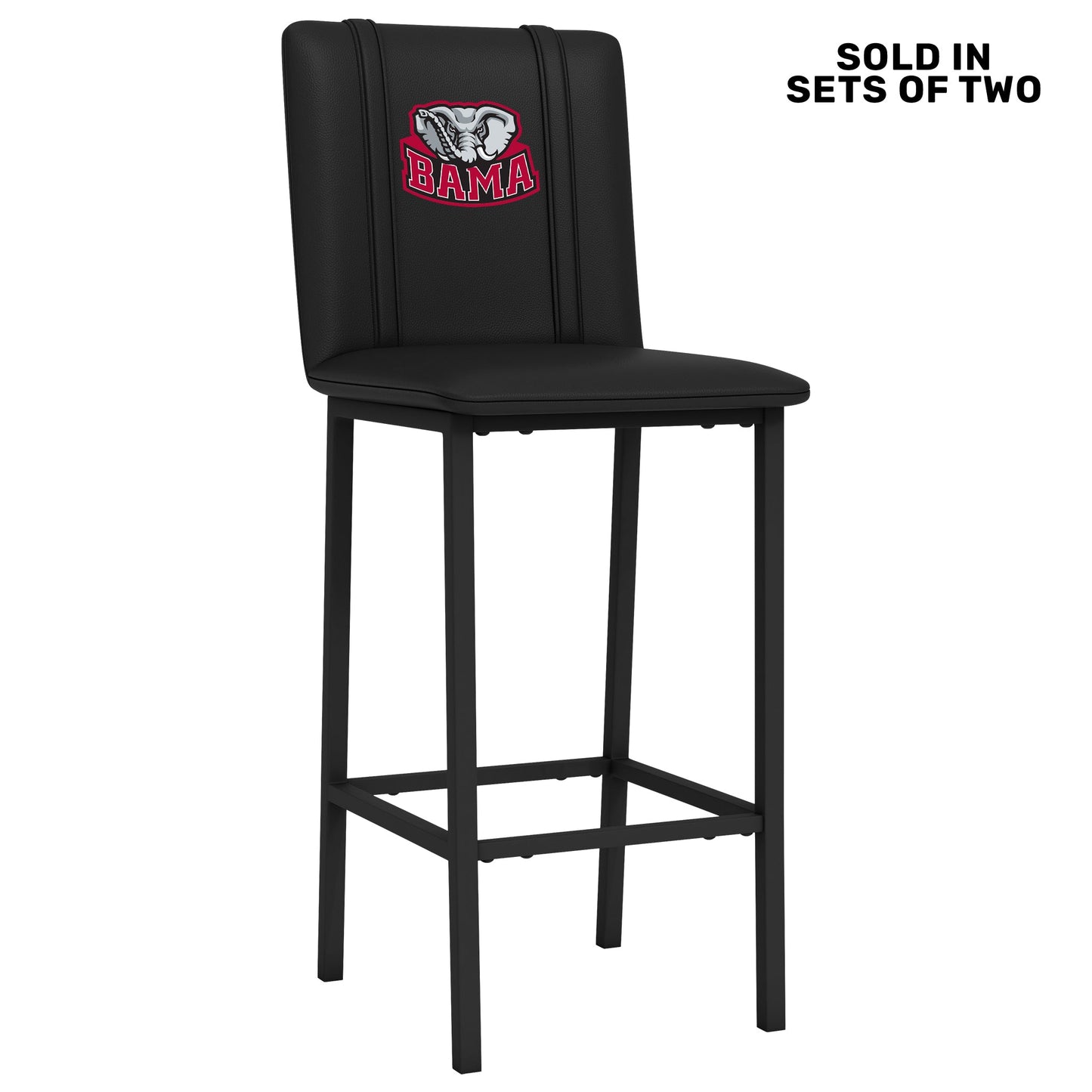Bar Stool 500 with Alabama Crimson Tide Bama Logo Set of 2