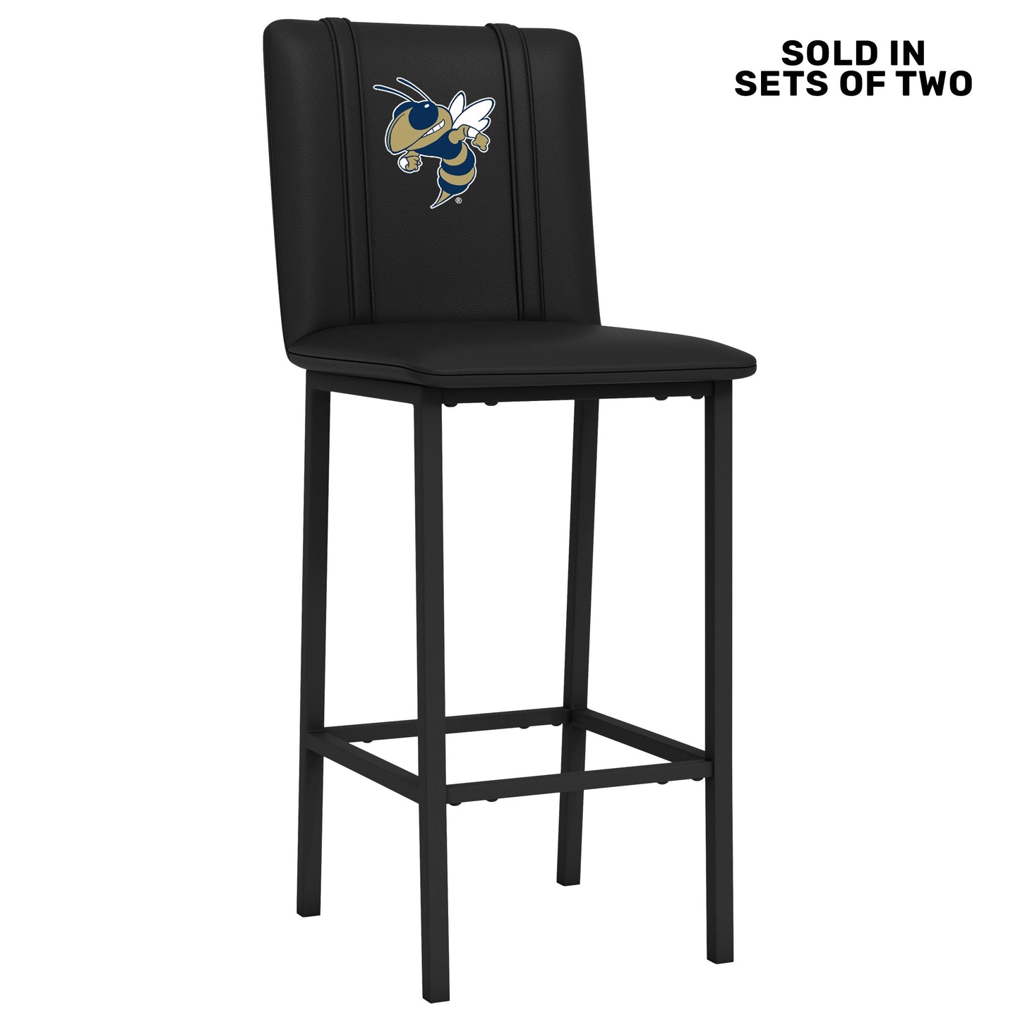 Bar Stool 500 with Georgia Tech Yellow Jackets Alternate Buzz Logo Set of 2