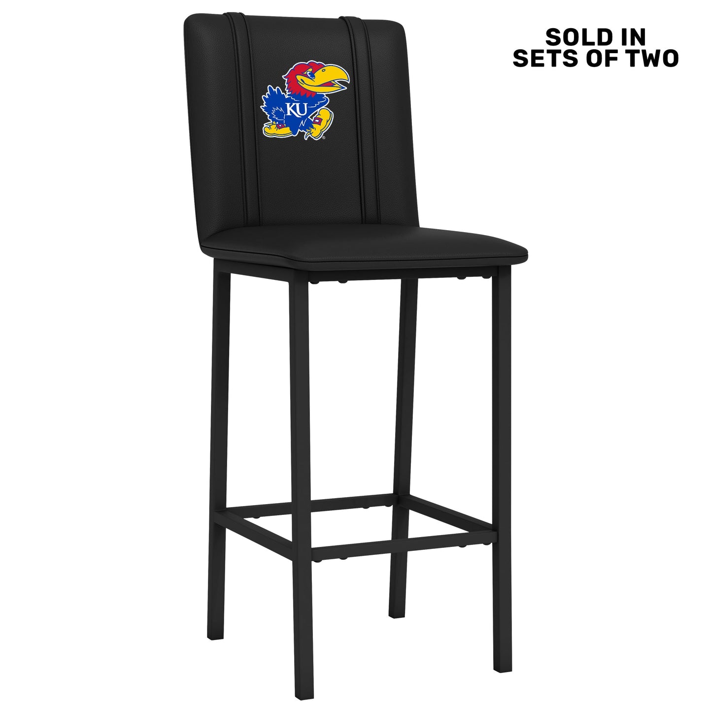 Bar Stool 500 with Kansas Jayhawks Logo Set of 2