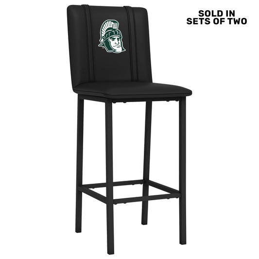 Bar Stool 500 with Michigan State Spartans Sparty Logo Set of 2