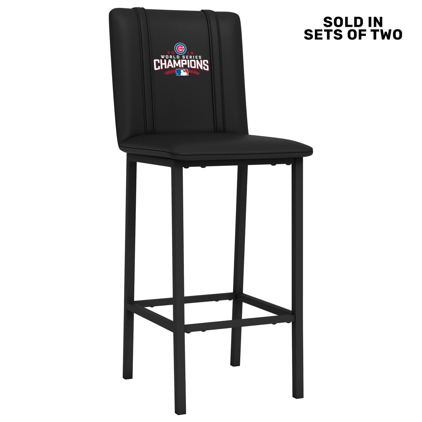 Bar Stool 500 with 2016 Chicago Cubs World Series Logo Set of 2