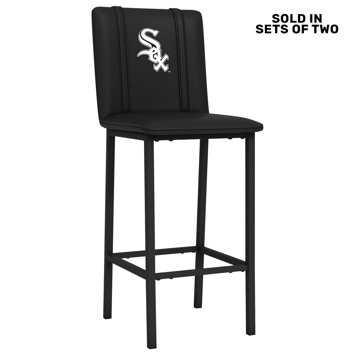 Bar Stool 500 with Chicago White Sox Primary Logo Set of 2