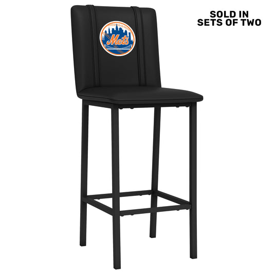 Bar Stool 500 with New York Mets Logo Set of 2