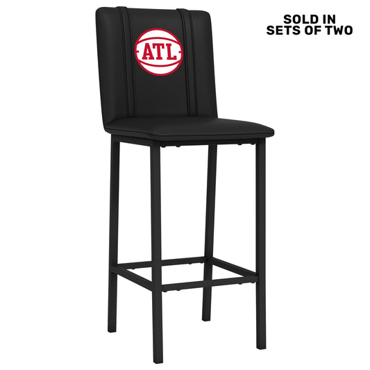 Bar Stool 500 with Atlanta Hawks Secondary Set of 2