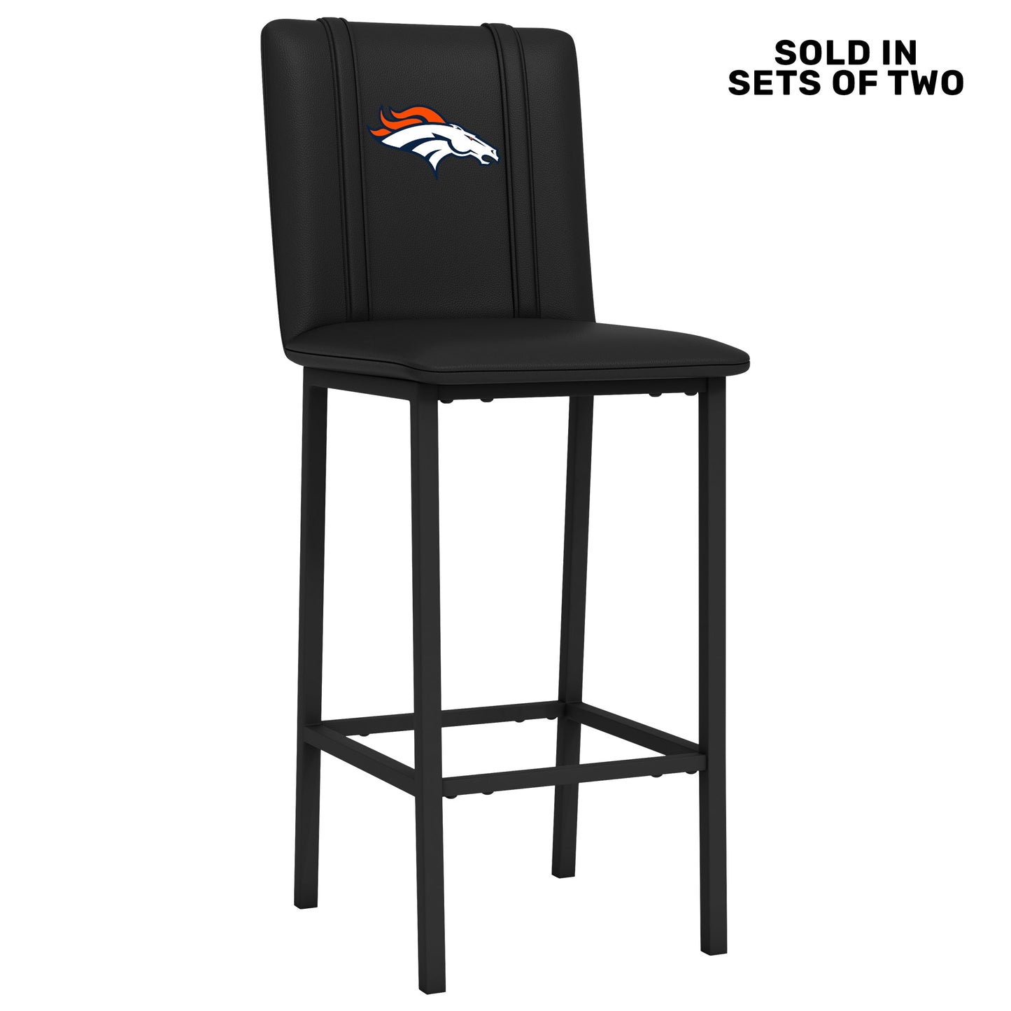 Bar Stool 500 with Denver Broncos Primary Logo Set of 2