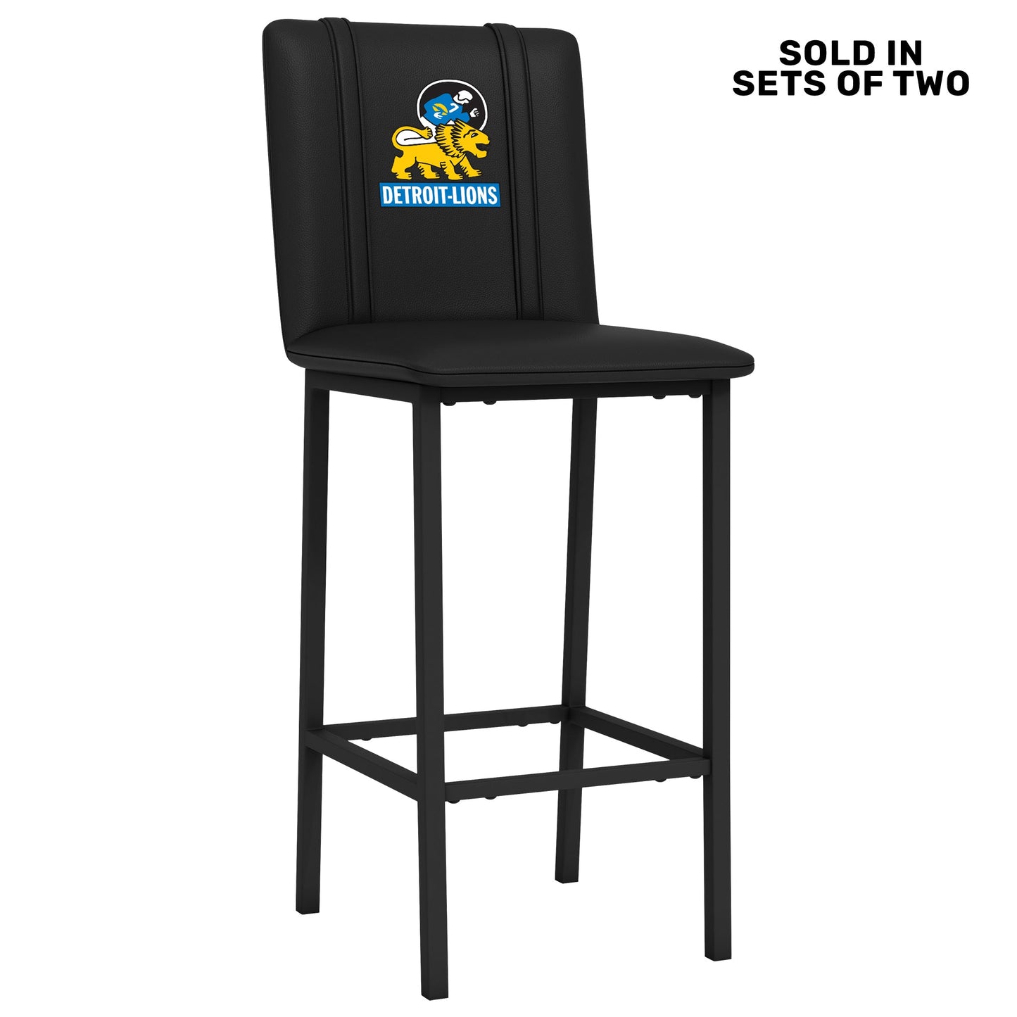 Bar Stool 500 with Detroit Lions Classic Logo Set of 2