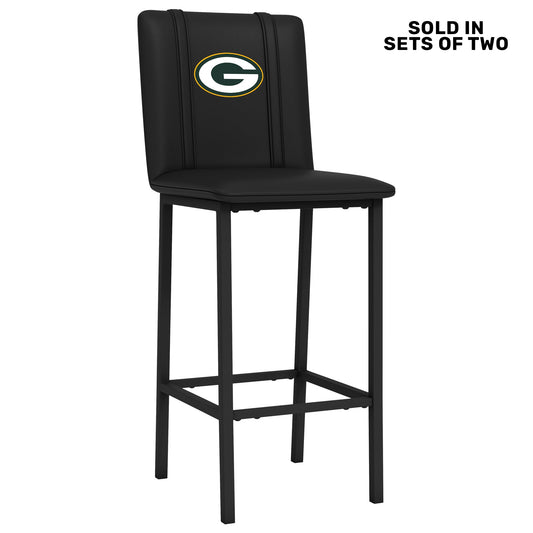 Bar Stool 500 with Green Bay Packers Primary Logo Set of 2