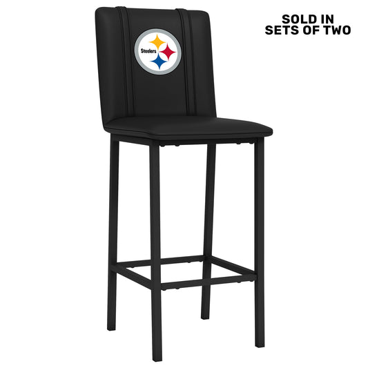 Bar Stool 500 with Pittsburgh Steelers Primary Logo Set of 2