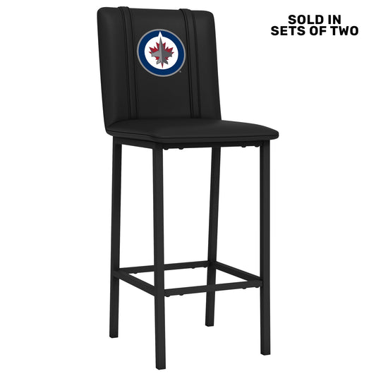 Bar Stool 500 with Winnipeg Jets Logo Set of 2