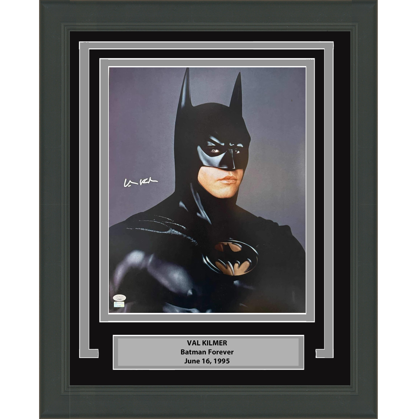 Framed Autographed/Signed Val Kilmer Batman Forever Movie 16x20 Photo JSA COA