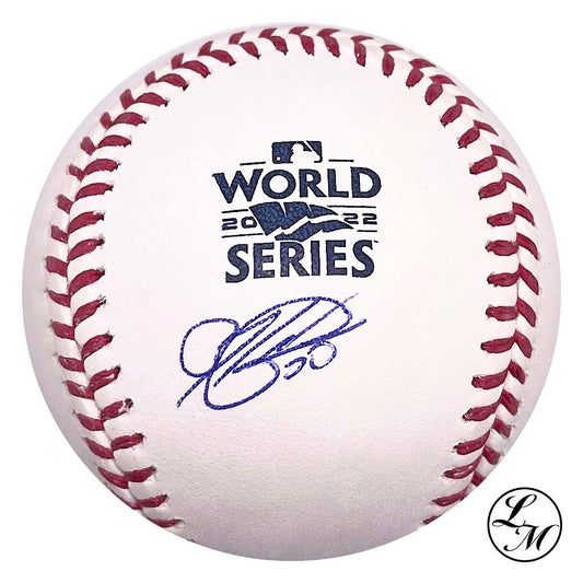 Hector Neris Astros Autographed 2022 World Series Baseball JSA COA