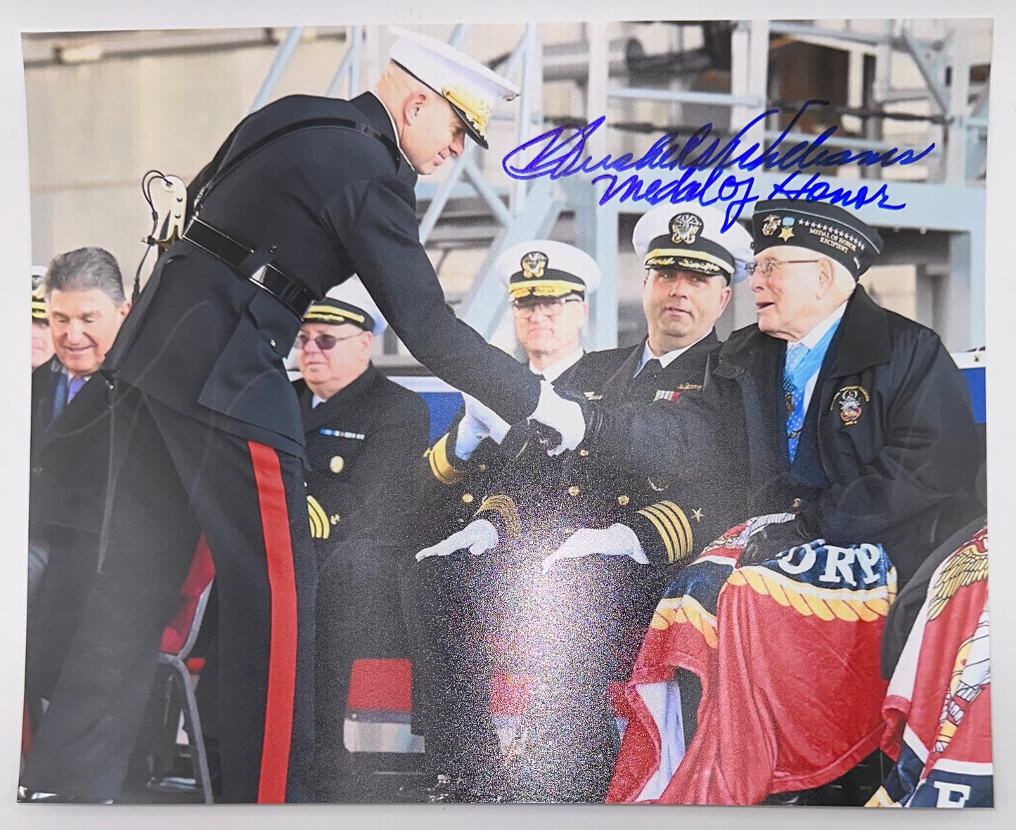 Hershel W. Williams Autographed 8x10 Photo Medal Of Honor