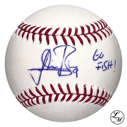 Lewis Brinson Autographed Official Major League Baseball JSA COA