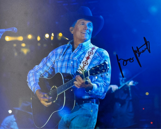 George Strait Autographed Country 8x10 Photo