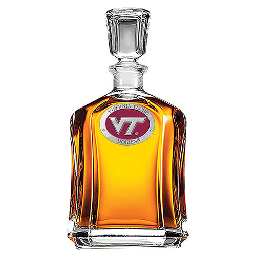 Virginia Tech University VT Logo Capitol Decanter