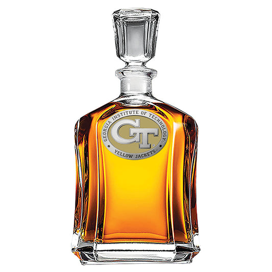 Georgia Tech GT Logo Capitol Decanter