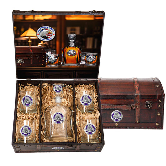 East Carolina University Capitol Decanter Chest Set