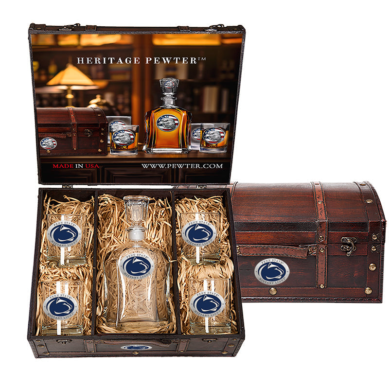 Penn State Capitol Decanter Chest Set