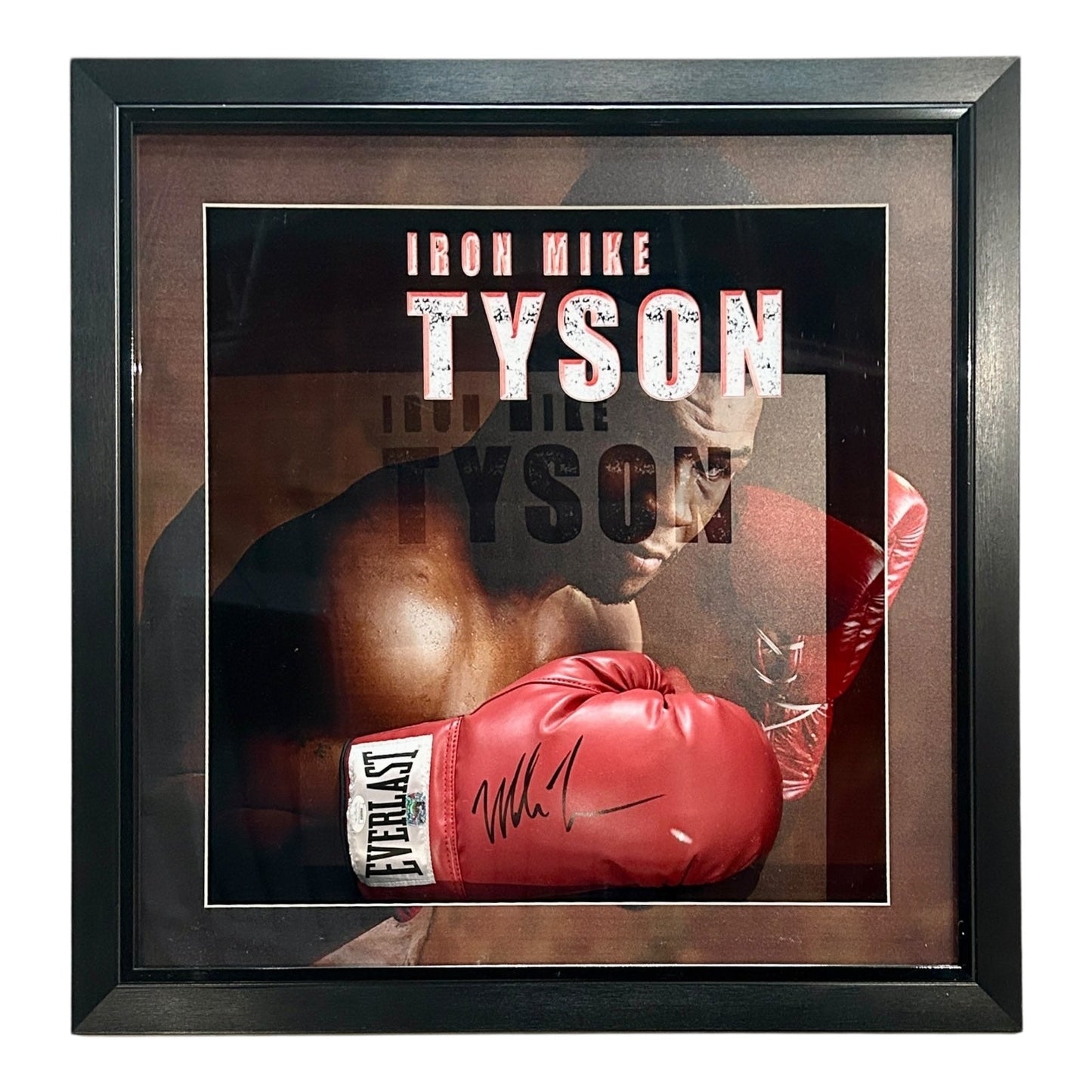 Mike Tyson Autographed Deluxe Framed Everlast Boxing Glove - JSA