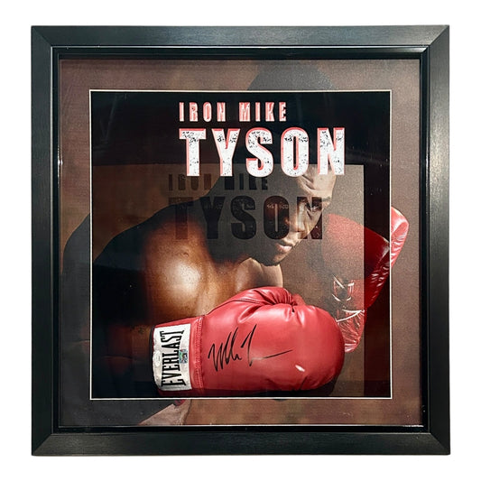 Mike Tyson Autographed Deluxe Framed Everlast Boxing Glove - JSA