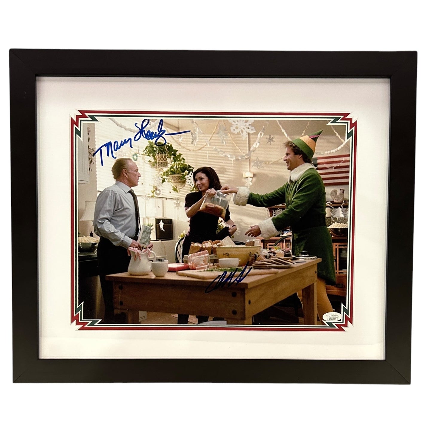 Will Ferrell And Mary Steenburgen Autographed "ELF" Deluxe Framed 11x14 Photo  - JSA