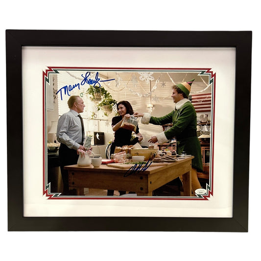 Will Ferrell And Mary Steenburgen Autographed "ELF" Deluxe Framed 11x14 Photo  - JSA