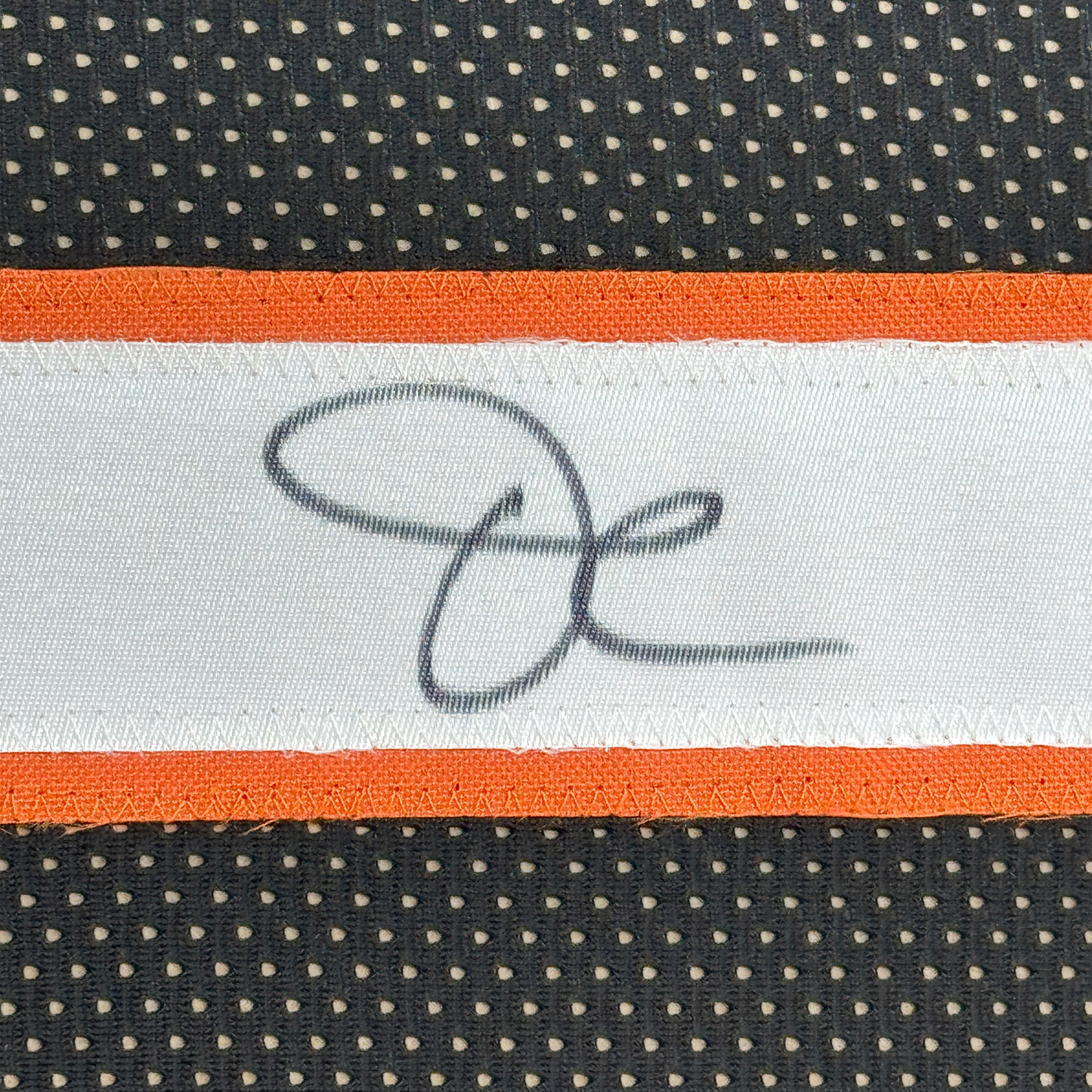 Framed Autographed/Signed Ja'Marr Chase 35x39 Cincinnati Black Football Jersey JSA COA