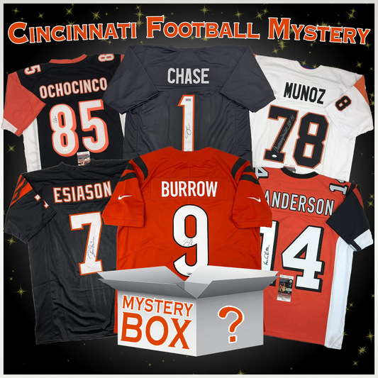 Autographed/Signed Cincinnati Football Jersey Mystery Box with PSA JSA or Beckett COA