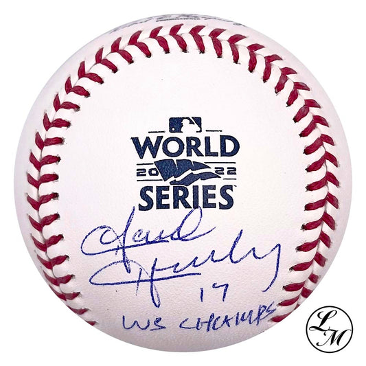 David Hensley Astros Autographed 2022 World Series Baseball JSA COA