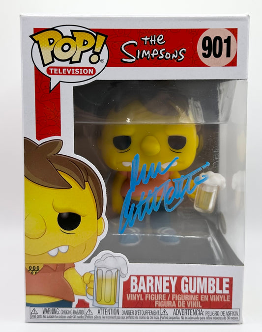 Dan Castellaneta Autographed The Simpsons Barney Gumble #901 Funko Pop JSA COA