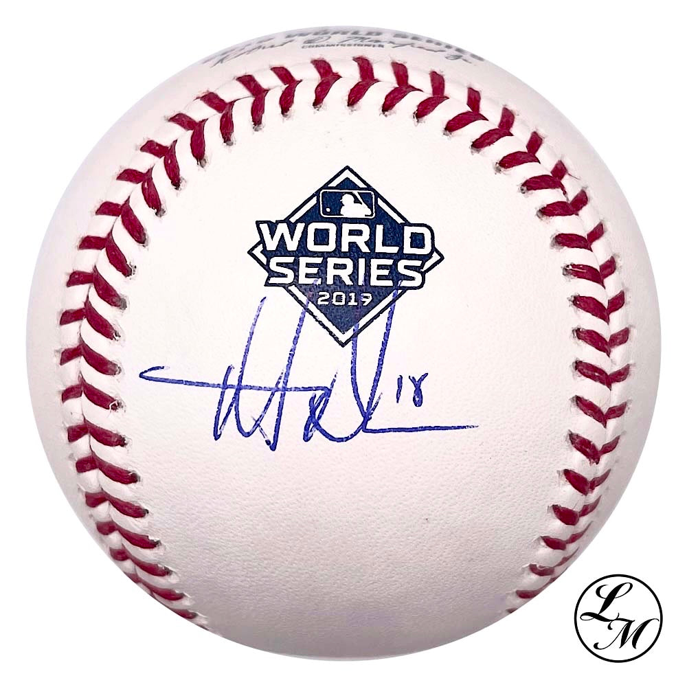 Matt Adams Autographed 2019 World Series Baseball JSA COA