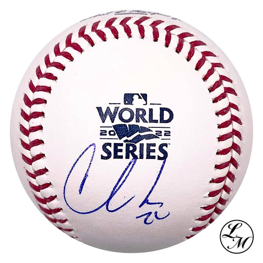 Chas McCormick Autographed 2022 World Series Baseball JSA COA