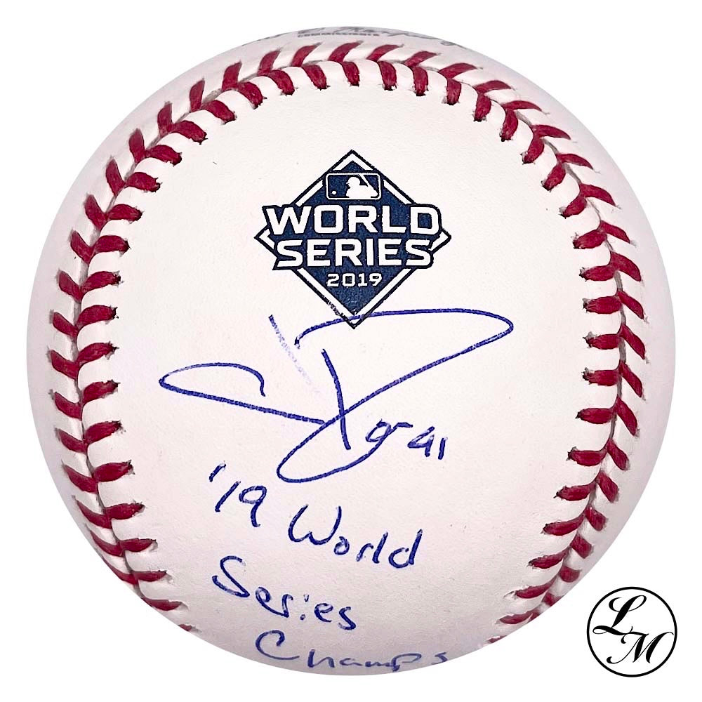 Joe Ross Nationals Autographed 2019 World Series Baseball JSA COA