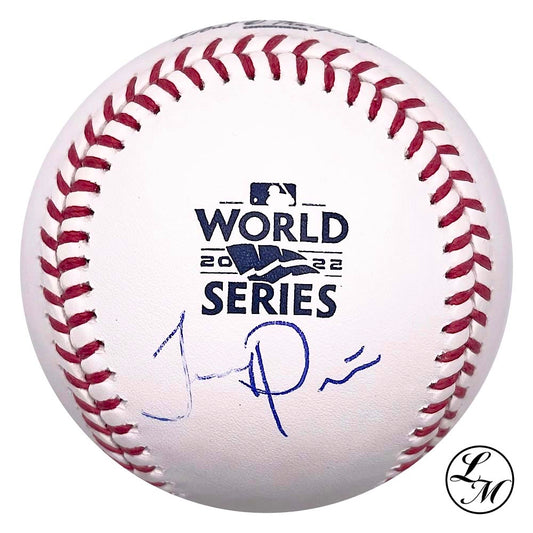 Jeremy Pena Astros Autographed 2022 World Series Baseball JSA COA