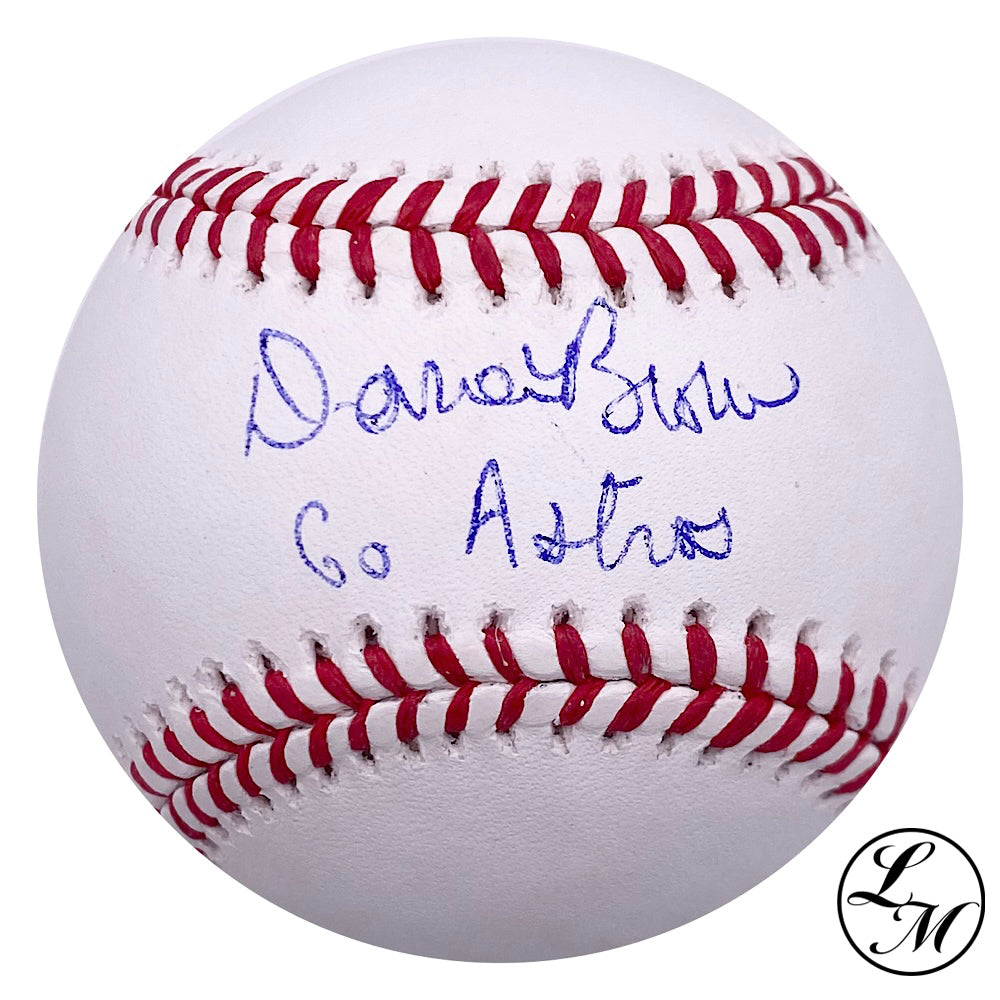 Dana Brown Houston Astros GM Autographed ROMLB Baseball JSA COA