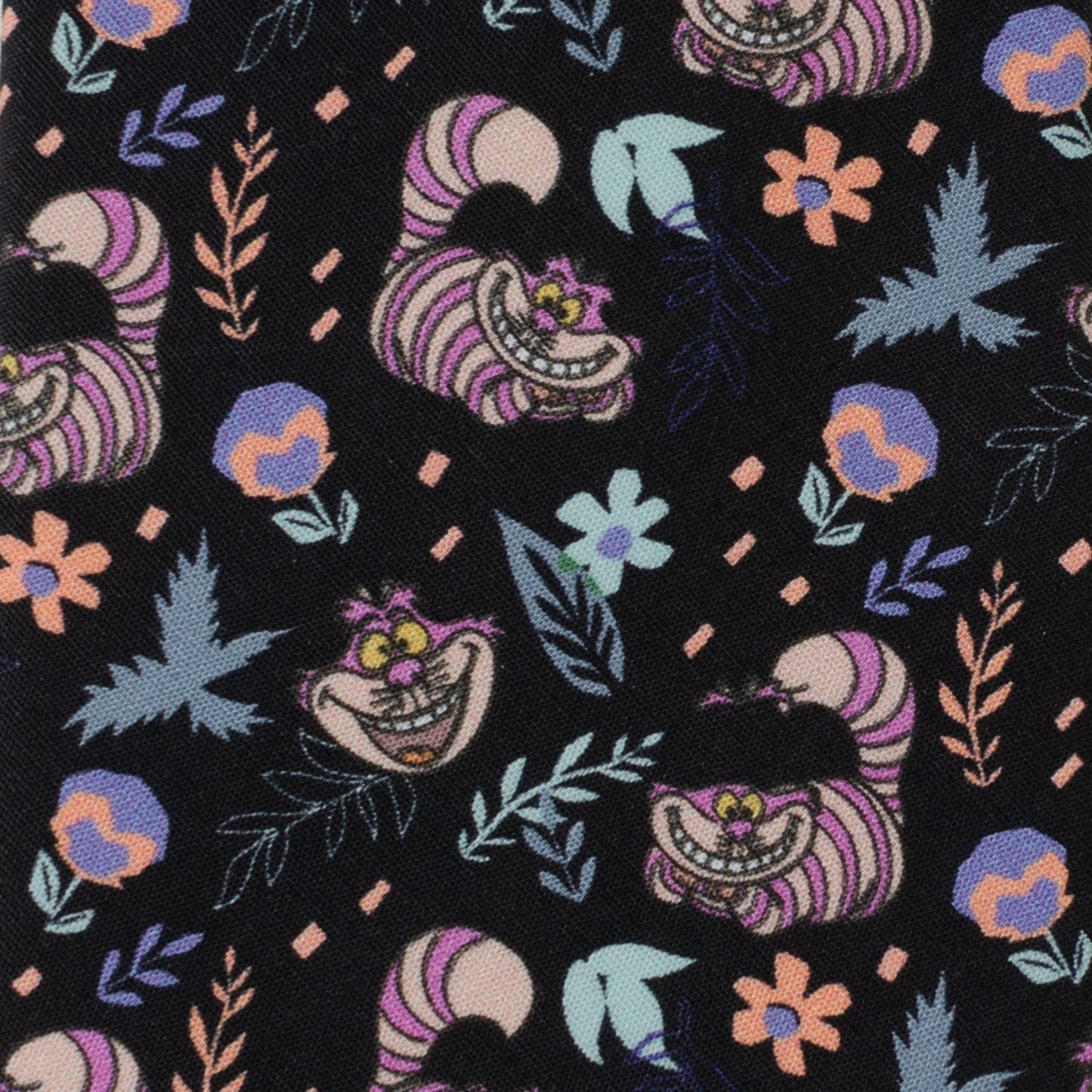 Disney Alice in Wonderland Cheshire Cat Black Men's Tie