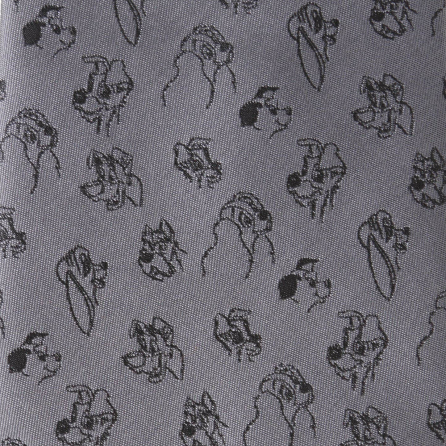 Disney Dogs Gray Men's Tie
