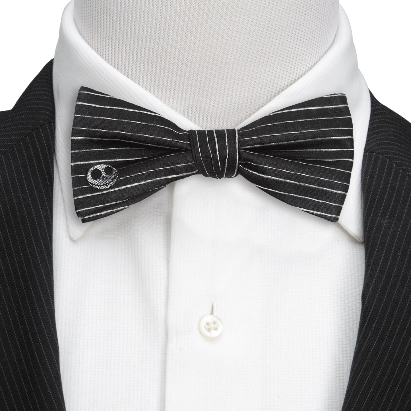 Disney The Nightmare Before Christmas Jack Skellington Striped Men's Bow Tie