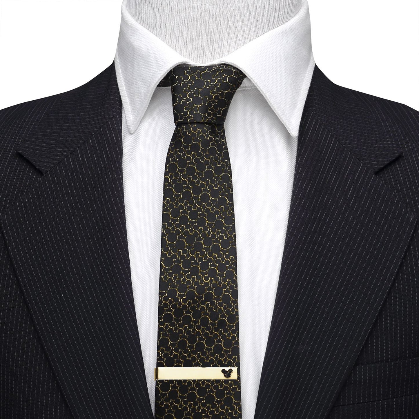 Disney Mickey Mouse Cutout Gold Tie Bar