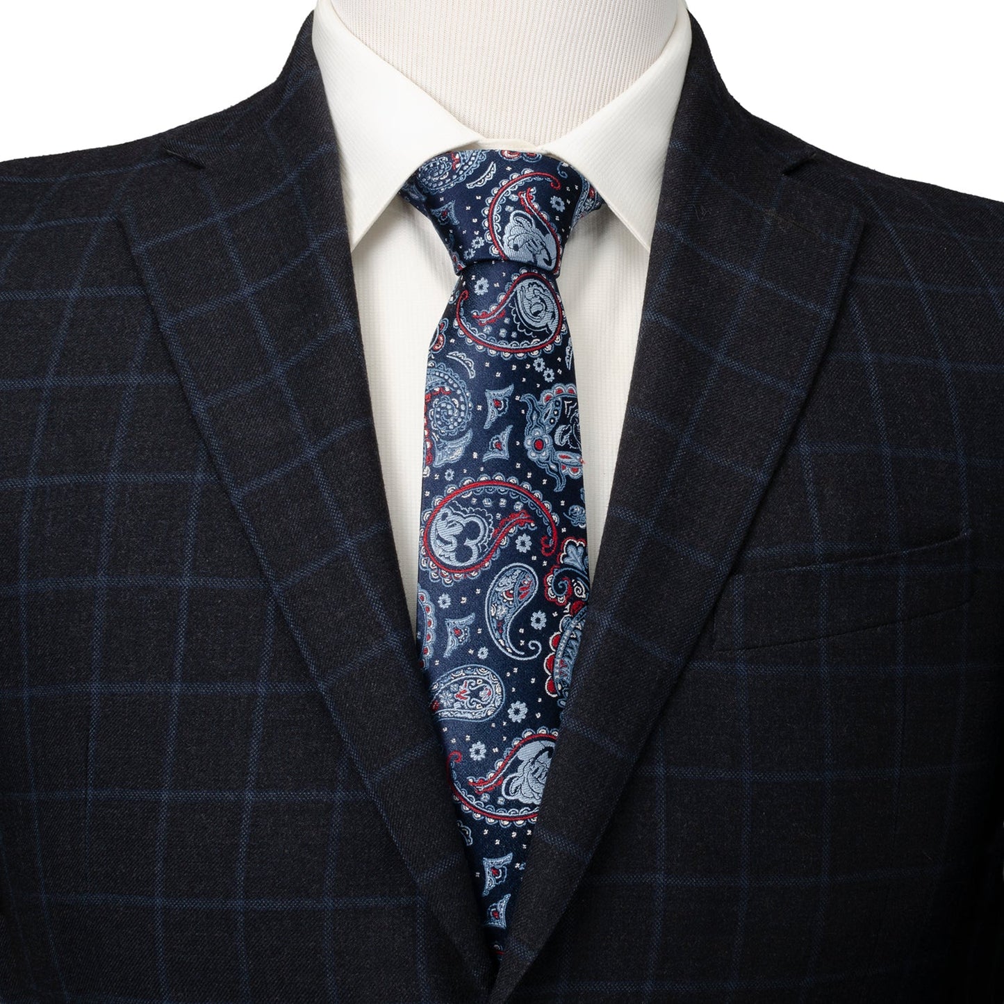 Disney Mickey and Friends Paisley Blue Multi Men's Tie