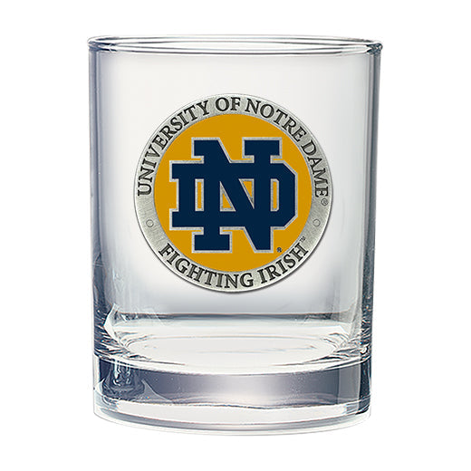 University of Notre Dame Double Old Fashioned Glass