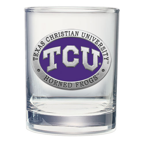 Texas Christian University Double Old Fashioned Glass